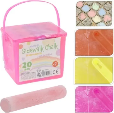 Купить Мелки для рисования в ведерке, набор 20 шт, Koopman в интернет-магазине Akvilon.kz