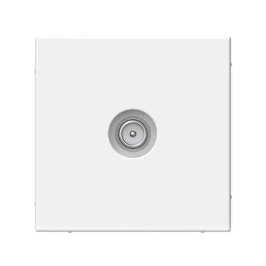 Розетка телевизионная оконечная TV 1дБ ArtGallery, белый, механизм, System Electric в интернет-магазине Akvilon.kz