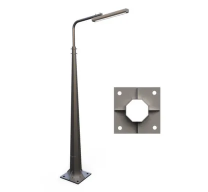 Купить Опора освещения СТВг-8 метров, 3мм толщина металла,горячее оцинкование в интернет-магазине Akvilon.kz