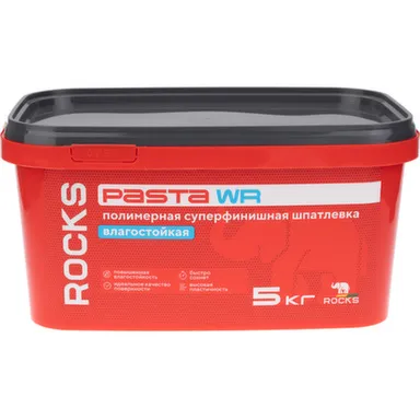 Купить Шпаклевка полимерная суперфинишная, 5 кг, Rocks в интернет-магазине Akvilon.kz