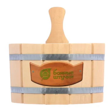 Купить Ушат шайка, 3,5л, с нержавеющей вставкой, липа, Банные штучки в интернет-магазине Akvilon.kz