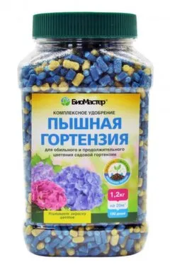 Купить Комплексное минеральное удобрение Пышная гортензия, 1,2 кг, БиоМастер в интернет-магазине Akvilon.kz