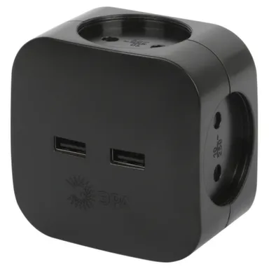 Купить Разветвитель 4 гнезда без заземления ЭРА в интернет-магазине Akvilon.kz