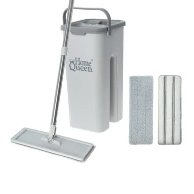 Купить Швабра плоская с ведром для отжима Compact 2, Home Queen в интернет-магазине Akvilon.kz
