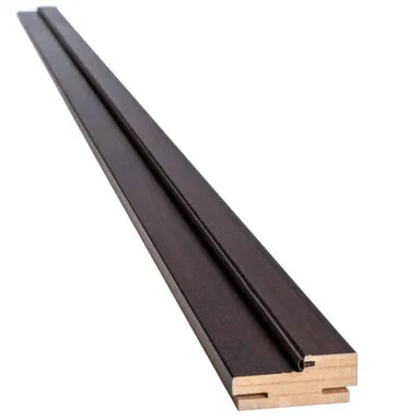 Купить Дверной короб ДЕРЕВО каштан -ПВХ DeLuxe (2050x80x32 мм) упл. в интернет-магазине Akvilon.kz