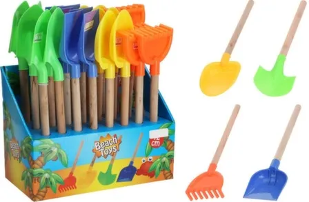 Купить Лопатка/грабельки для игры в песок, длина 42 см, в ассортименте, Koopman в интернет-магазине Akvilon.kz