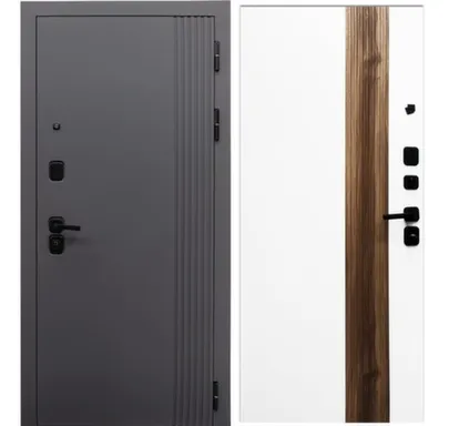 Купить Дверь металлическая Sever Ясень графит, Промет 960 Правое в интернет-магазине Akvilon.kz