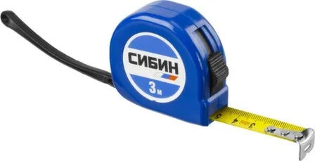 Купить Рулетка в пластиковом корпусе, 3 м, Сибин в интернет-магазине Akvilon.kz