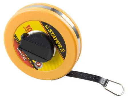 Купить Мерная лента (фиберглассовое двустороннее полотно), 10 м, STAYER в интернет-магазине Akvilon.kz