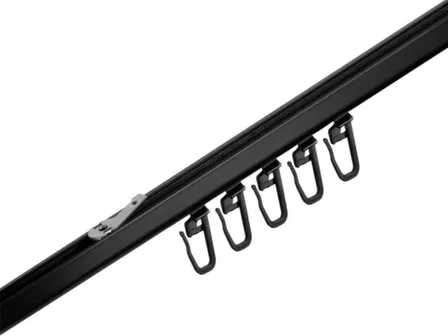 Купить Карниз БРИЗ алюминиевый однорядный 160 см Черный в интернет-магазине Akvilon.kz