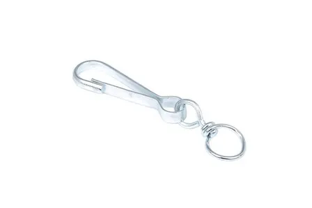 Купить Карабин с вертлюгом 100 мм (белый цинк 1 шт), Стройбат в интернет-магазине Akvilon.kz