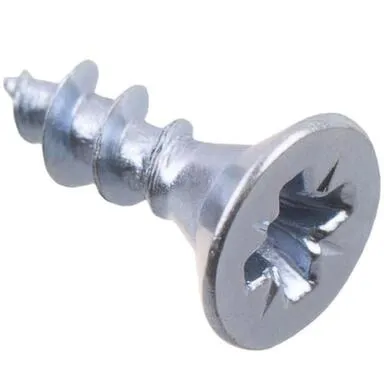 Купить Саморезы универсальные 4x12 мм, белый цинк, 26 шт, Стройбат в интернет-магазине Akvilon.kz