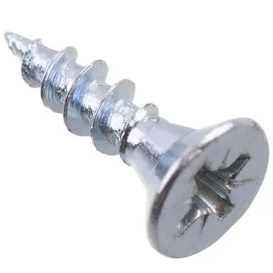 Купить Саморезы универсальные 4,5x16 мм, белый цинк, 20 шт, Стройбат в интернет-магазине Akvilon.kz