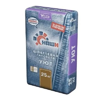 Купить Шпаклевка гипсовая Наши Уют 25 кг в интернет-магазине Akvilon.kz