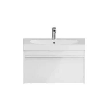 Купить Тумба подвесная Modula, 1+1 ящик, белая, с умывальником Buongiorno 80 см, Кerama Marazzi в интернет-магазине Akvilon.kz