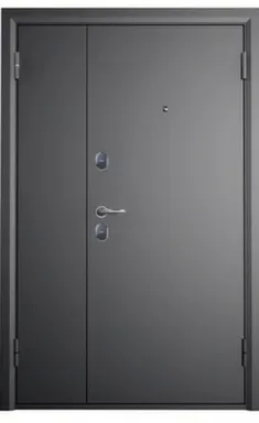 Дверь метал. КВАРТЕТ мет/мет 1250x2050 графит Правая в интернет-магазине Akvilon.kz