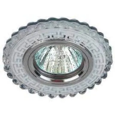 Купить Светильник MR16 встраиваемый с подсветкой прозрачный Эра в интернет-магазине Akvilon.kz