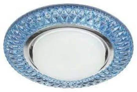 Купить Светильник GX53 встраиваемый с подсветкой голубой Эра в интернет-магазине Akvilon.kz