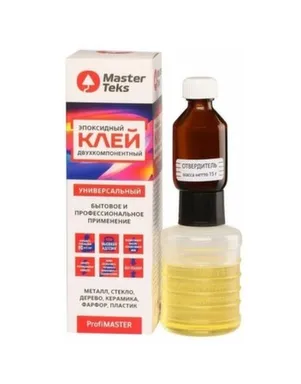 Купить Клей эпоксидный двухкомпонентный универсальный, 140 гр, Masterteks в интернет-магазине Akvilon.kz