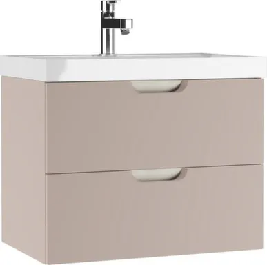 Купить Тумба подвесная Dune Латте B2 с умывальником UNIT 70 см, ДОМИНО в интернет-магазине Akvilon.kz