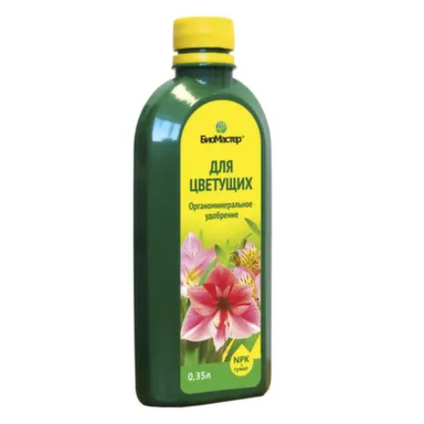 Купить Комплексное удобрение для цветущих растений, 0,35 л, БиоМастер в интернет-магазине Akvilon.kz