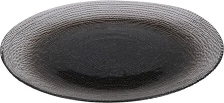 Купить Тарелка, стекло, черный, D 21 см, Koopman в интернет-магазине Akvilon.kz
