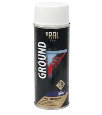 Купить Грунт аэрозольный алкидный антикоррозионный, белый RAL9003, 400 мл, Inral в интернет-магазине Akvilon.kz