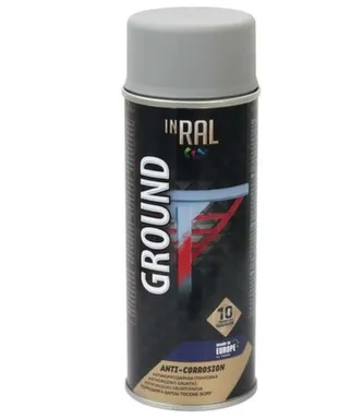 Купить Грунт аэрозольный алкидный антикоррозионный, серый RAL7040, 400 мл, Inral в интернет-магазине Akvilon.kz