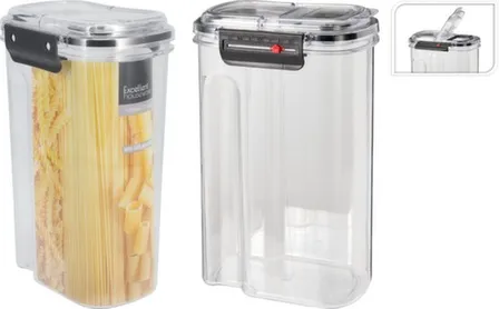 Банка для хранения пищевых продуктов, 1700 мл, размер 14,2x10,5x22,5 см, Koopman в интернет-магазине Akvilon.kz Банка для хранения пищевых продуктов, 1700 мл, размер 14,2x10,5x22,5 см, Koopman в интернет-магазине Akvilon.kz