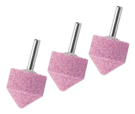 Купить Шарошка абразивная, конус, 32x32 мм, хвостовик 6 мм, F46, 3шт., Matrix в интернет-магазине Akvilon.kz