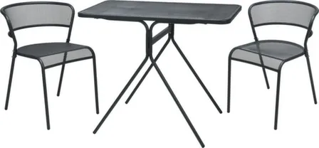 Купить Набор садовой мебели - стол, размер 90x52x47 см, 2 кресла, размер 54x57x70 см, Koopman в интернет-магазине Akvilon.kz