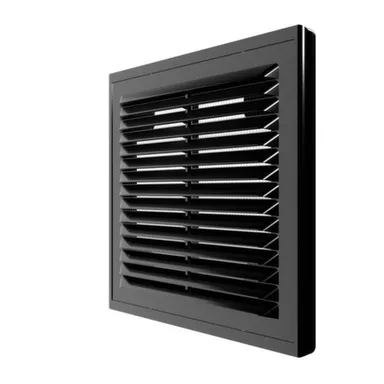 Купить Решетка вентиляционная, черная, 150x150 мм, Era в интернет-магазине Akvilon.kz