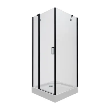 Купить Душевое ограждение Йота-Блэк 900x900x2070мм низкий поддон (квадрат), Triton в интернет-магазине Akvilon.kz