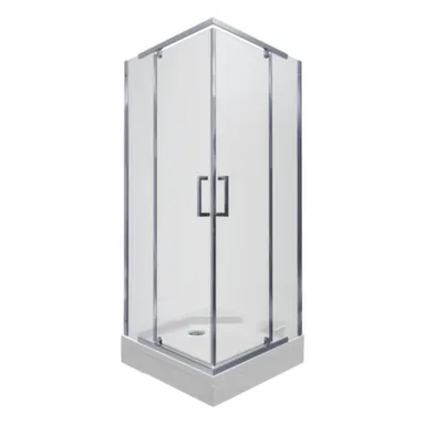 Купить Душевое ограждение Каппа-Хром 900x900x2070мм низкий поддон (квадрат), Triton в интернет-магазине Akvilon.kz