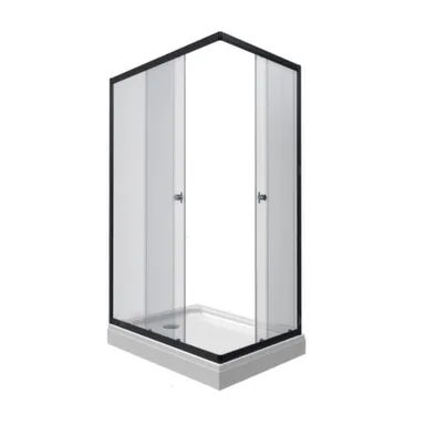 Купить Душевое ограждение Вента-Блэк 1200x800x2020мм низкий поддон, Triton в интернет-магазине Akvilon.kz