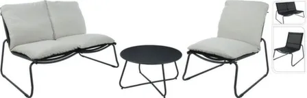 Купить Набор садовой мебели - стол, размер 65x37 см, 2 одноместных дивана, размер 67x73x76 см, двухместный диван, размер 124x73x76 см, Koopman в интернет-магазине Akvilon.kz