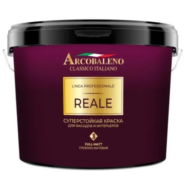 Купить Краска суперстойкая для фасадов и интерьеров Arcobaleno Reale 2,7 л в интернет-магазине Akvilon.kz