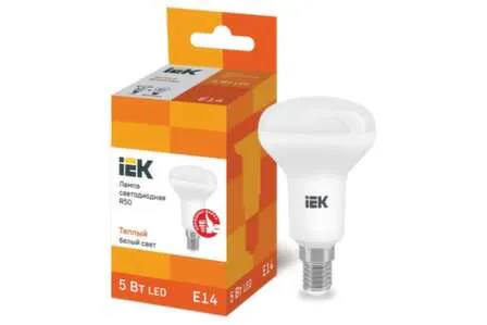 Купить Лампа светодиодная E14-R50-3000K-5-230, IEK в интернет-магазине Akvilon.kz