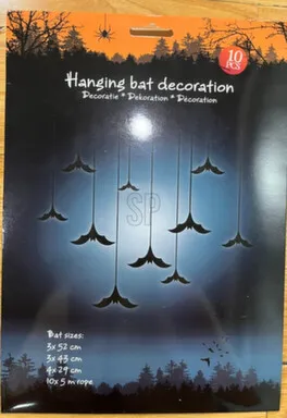 Купить Декорация подвесная Летучие мыши, длина 10 м, Koopman в интернет-магазине Akvilon.kz