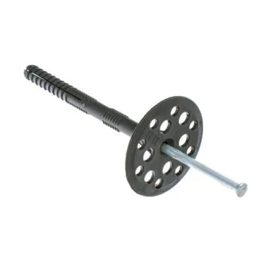 Купить Дюбель для утеплителя с металлическим гвоздем 10x180 мм, 50 шт, Стройбат в интернет-магазине Akvilon.kz