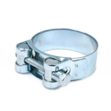 Купить Хомут шарнирный 40-43 мм, белый цинк, 2 шт, Стройбат в интернет-магазине Akvilon.kz