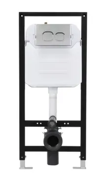 Купить Инсталляция для унитаза с кнопкой хром матовый V-6601B, Vilonty в интернет-магазине Akvilon.kz