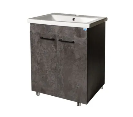 Купить Тумба напольная Neo Breeze c умывальником Breeze 60 см, бетон, ORBITA-4 в интернет-магазине Akvilon.kz Купить Тумба напольная Neo Breeze c умывальником Breeze 60 см, бетон, ORBITA-4 в интернет-магазине Akvilon.kz