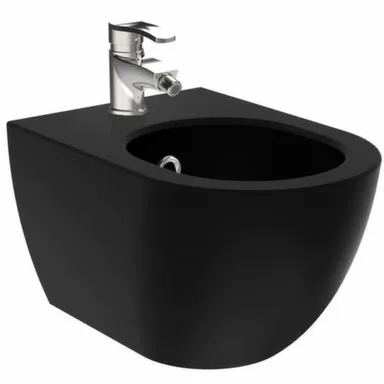 Купить Биде подвесное черное матовое,CREAVIT в интернет-магазине Akvilon.kz