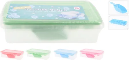 Купить Форма для льда с ложкой и контейнером, 27x13,5x7,5 см, в ассортименте, Koopman в интернет-магазине Akvilon.kz