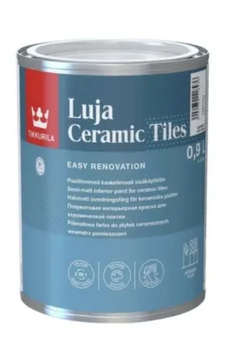 Краска Luja Ceramic Tiles для керамической плитки, база С, 0,9 л, Tikkurila в интернет-магазине Akvilon.kz