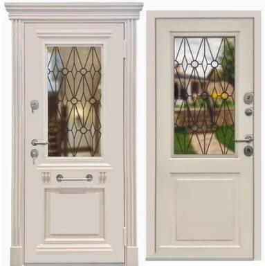 Купить Дверь металлическая Дино термо Жасмин Муар металлик/Муар АЛМАЗ Правое 960 в интернет-магазине Akvilon.kz