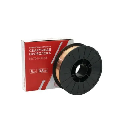 Купить Проволока сварочная Д-0,8 мм (5 кг) Lamex-Deka в интернет-магазине Akvilon.kz