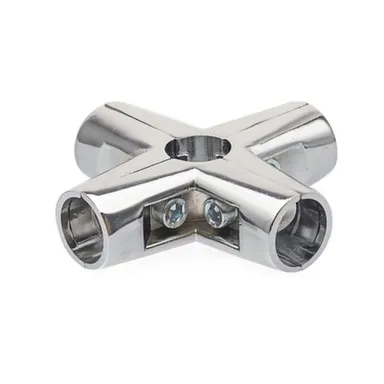 Купить Соединитель 5-ти труб, хром, 1 шт, Стройбат в интернет-магазине Akvilon.kz