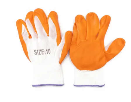 Перчатки вязанные с обливной ладонью оранжевые 34г в интернет-магазине Akvilon.kz